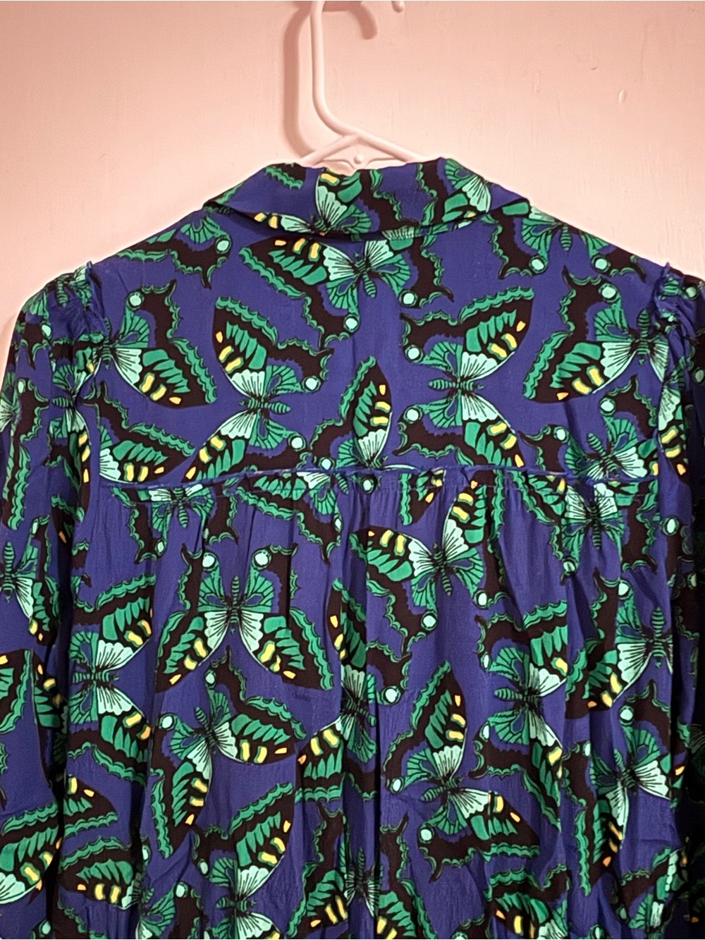 Anthropologie Maeve Pippa Butterfly Belted Shirt Dress M - Picture 7 of 7